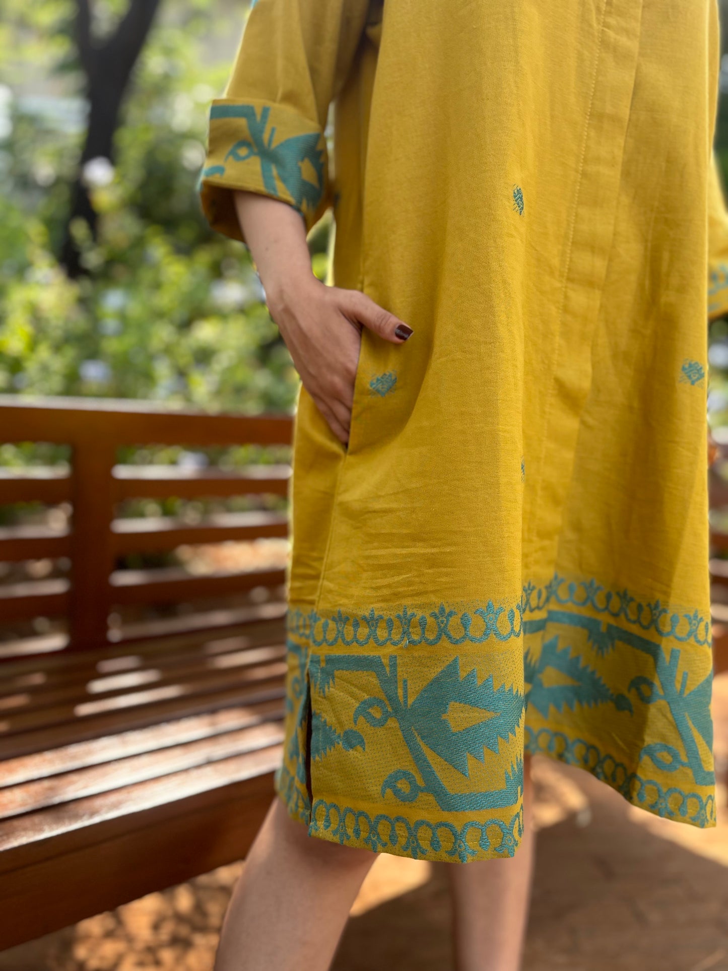‘Kumud’ ikat woven dress
