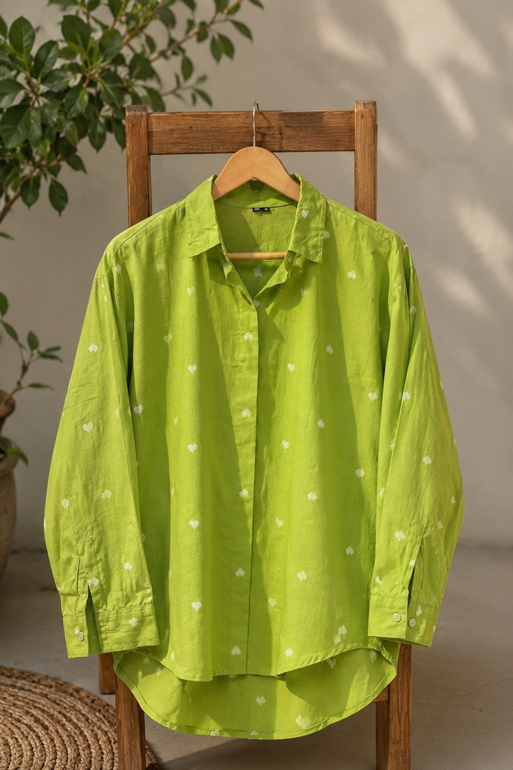 Embroidered Hearts Butti Shirt for Women