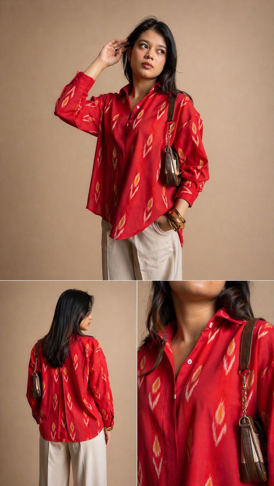 Ikat Cotton Shirt for women