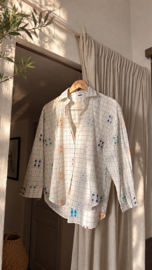 Floral Butti Cotton Shirt