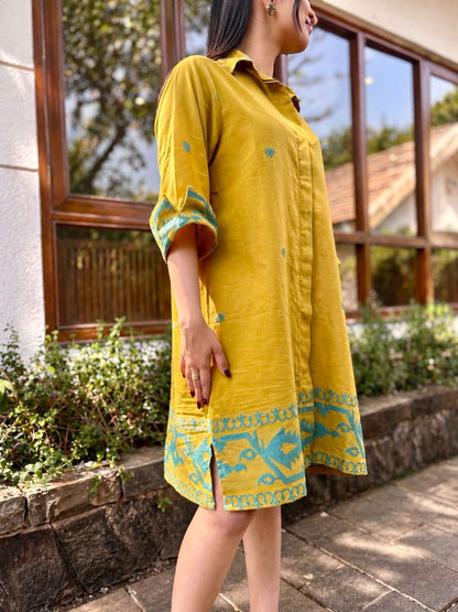 ‘Kumud’ ikat woven dress
